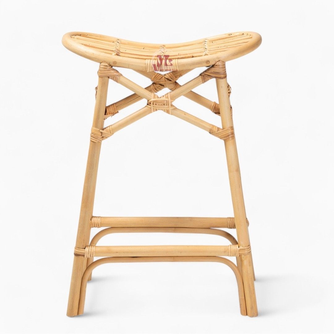 Bohemian Wicker Rattan Bar Chair