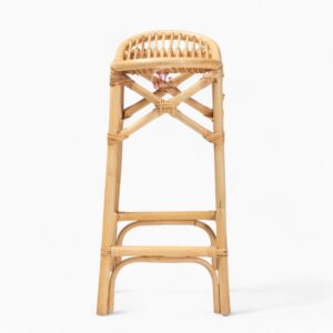 Bohemian Wicker Rattan Bar Chair