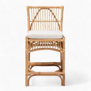 Natural Modern Rattan Wicker Bar Chairs