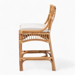Natural Modern Rattan Wicker Bar Chairs