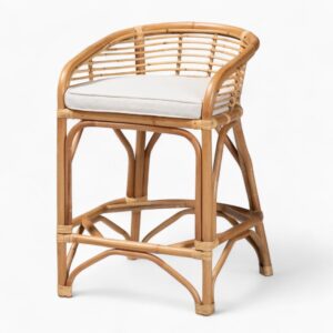 Modern Rattan Wicker Bar Chairs