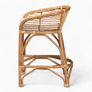 Modern Rattan Wicker Bar Chairs