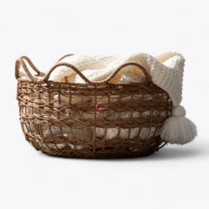 Natural Round Rattan Basket