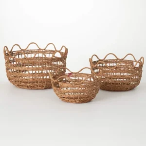 Natural Round Rattan Basket