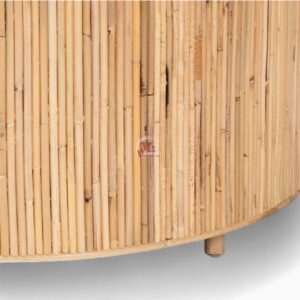 Vintage Wicker Rattan Coffee Table