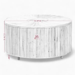 Vintage Wicker Rattan Coffee Table