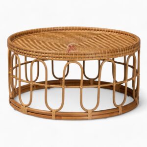 Rustic Rattan Coffee Table