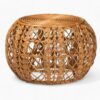 Modern Brown Rattan Coffee Table