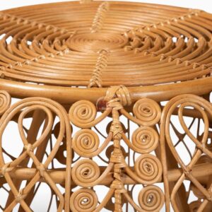 Modern Brown Rattan Coffee Table