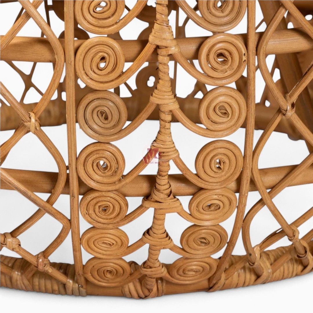 Modern Brown Rattan Coffee Table