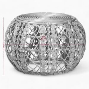 Modern Brown Rattan Coffee Table