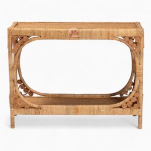 Larger Brown Rattan Coffee Table