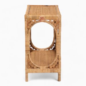 Larger Brown Rattan Coffee Table