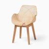 Rattan and Wooden Dining Chair