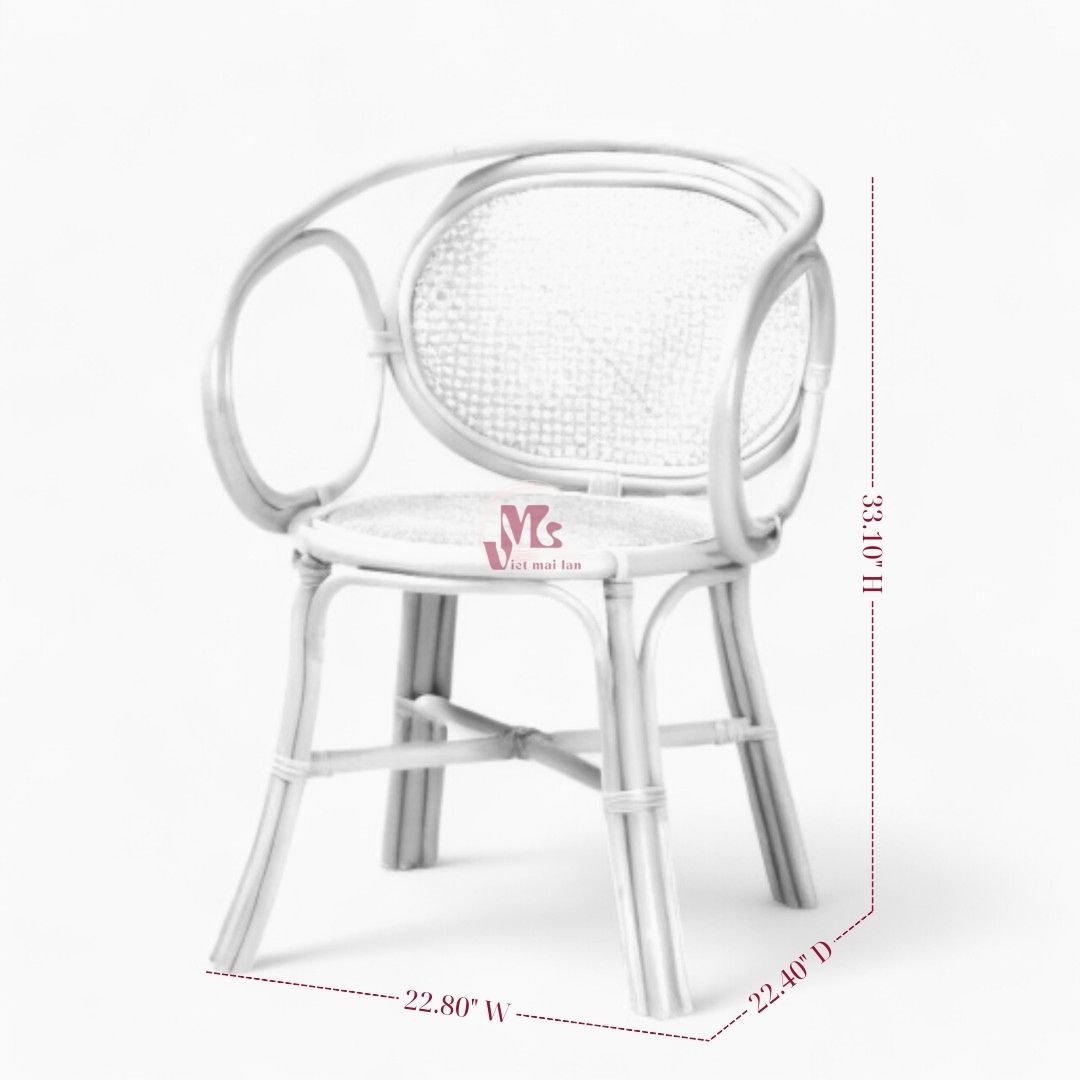 Indoor Modern Rattan Dining Chair