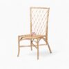 Simple High Back Rattan Dining Chair