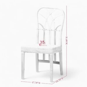 Indoor High Back Rattan Dining Chair