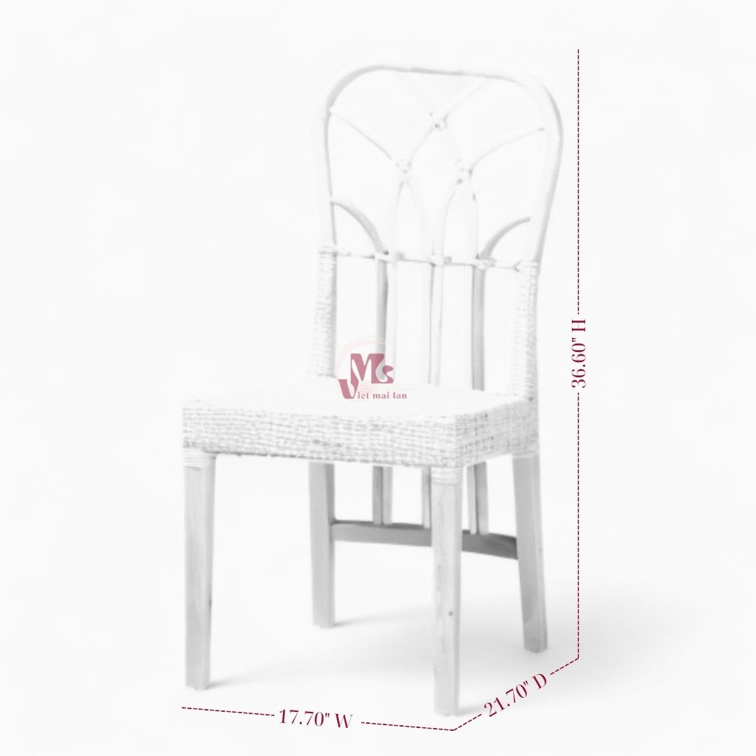 Indoor High Back Rattan Dining Chair