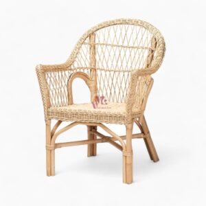 Rattan Chair with Arms for Dining Room