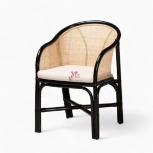 Black Rattan Dining Chair