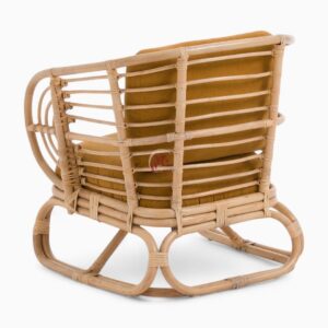 Wicker Cane Lounge Chair