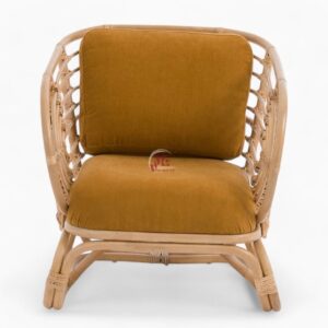 Wicker Cane Lounge Chair