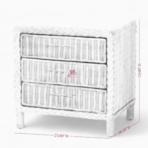 Boho Rattan Nightstand