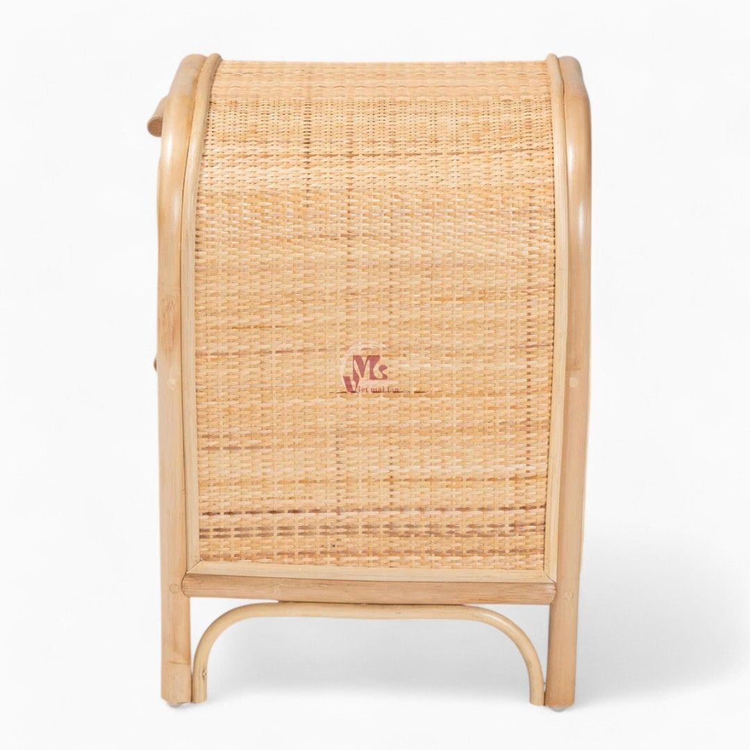Boho Natural Rattan Nightstand