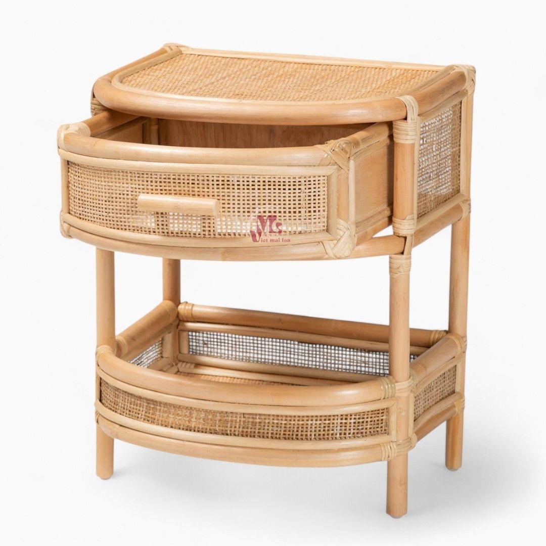 Modern Wicker Rattan Nightstand