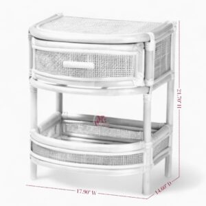 Modern Wicker Rattan Nightstand