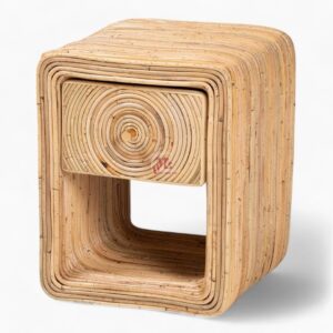 Rattan Cane Nightstand