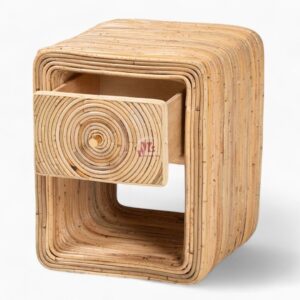 Rattan Cane Nightstand