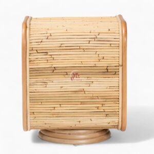 Wicker Rattan Cane Nightstand