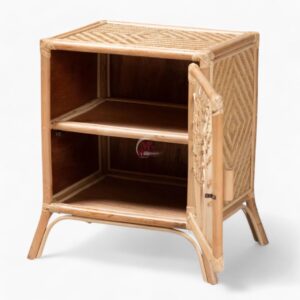 Vintage Rattan Nightstand