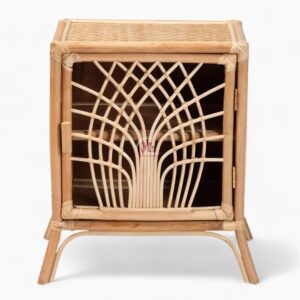 Vintage Rattan Nightstand