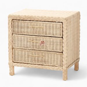 Boho Rattan Nightstand