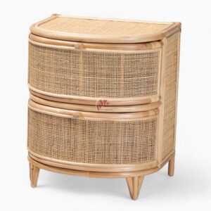 Wicker Rattan Nightstand