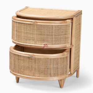 Wicker Rattan Nightstand