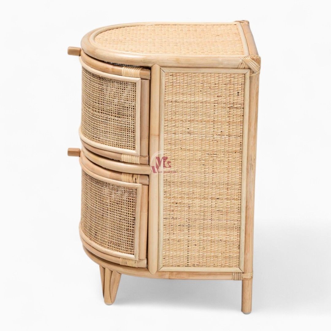 Wicker Rattan Nightstand