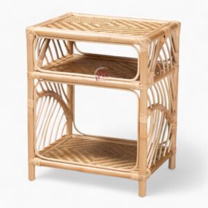 Natural Wicker Rattan Nightstand