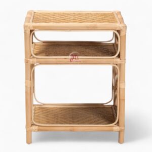 Natural Wicker Rattan Nightstand