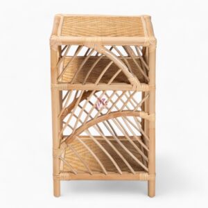 Natural Wicker Rattan Nightstand