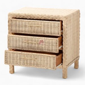 Boho Rattan Nightstand