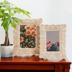 Rattan Photo Frame