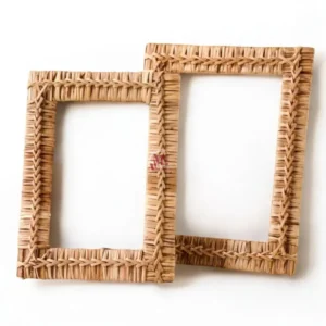 Wicker Rattan Photo Frame