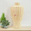 Woven Rattan Vase