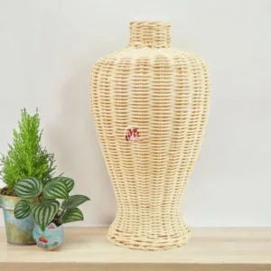 Woven Rattan Vase