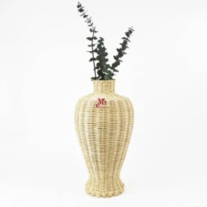 Woven Rattan Vase