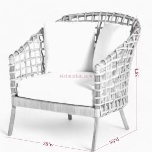 Modern Wicker Lounge Chair