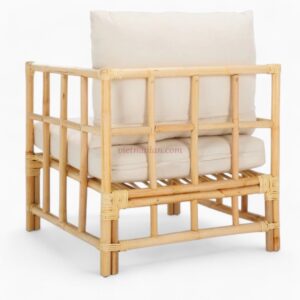 Mid Century Modern Rattan Lounge Chair